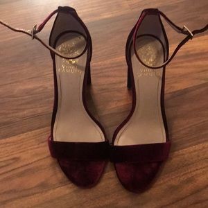 Velvet heels